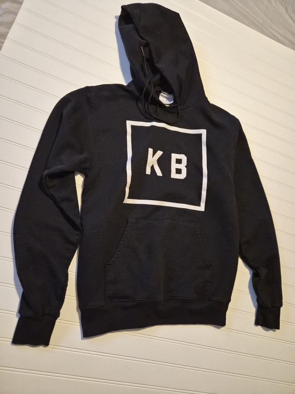 KB Logo Black Men's Crewneck Hoodie